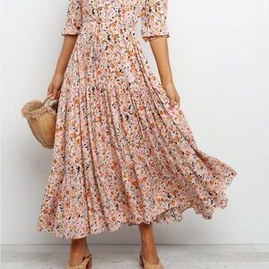 Petal & Pup Multicolor Floral Maxi Dress
